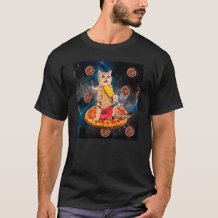 T-shirt Pizza équitation Donut Chat Manger Crème glacée Ga