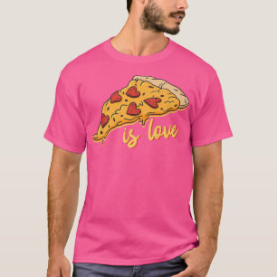 T-shirt Pizza Est Amoureux Manger Pizza 