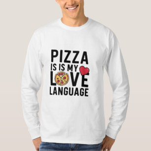 T-shirt Pizza est ma langue d'amour