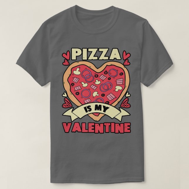 T-shirt Pizza est mon pyjama Valentine Kids Boy Toddler  (Design devant)