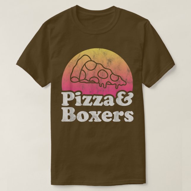 T-shirt Pizza Et Boers Ou Boer529  (Design devant)