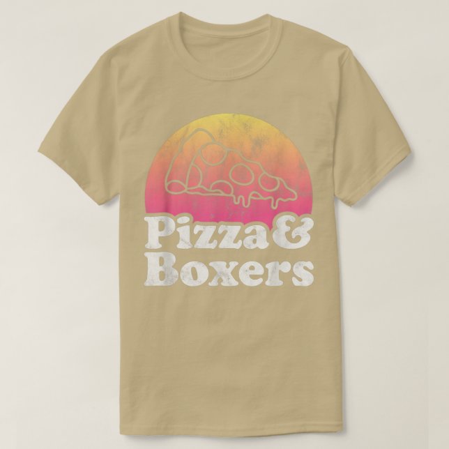 T-shirt Pizza et Boers ou Boers  (Design devant)