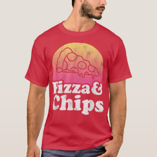 T-shirt Pizza et chips 