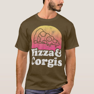T-shirt Pizza et Corgis ou Corgi 