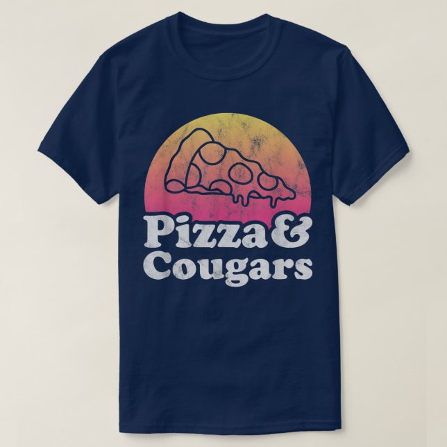 T-shirt Pizza Et Cougars Ou Cougar 13762920 (Design devant)