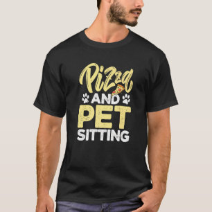 T-shirt Pizza et garde d'animaux Gardien d'animaux Chiens