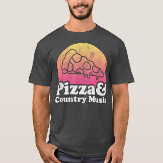 T-shirt Pizza et musique country