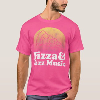 T-shirt Pizza Et Musique De Jazz