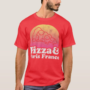 T-shirt Pizza et Paris France 