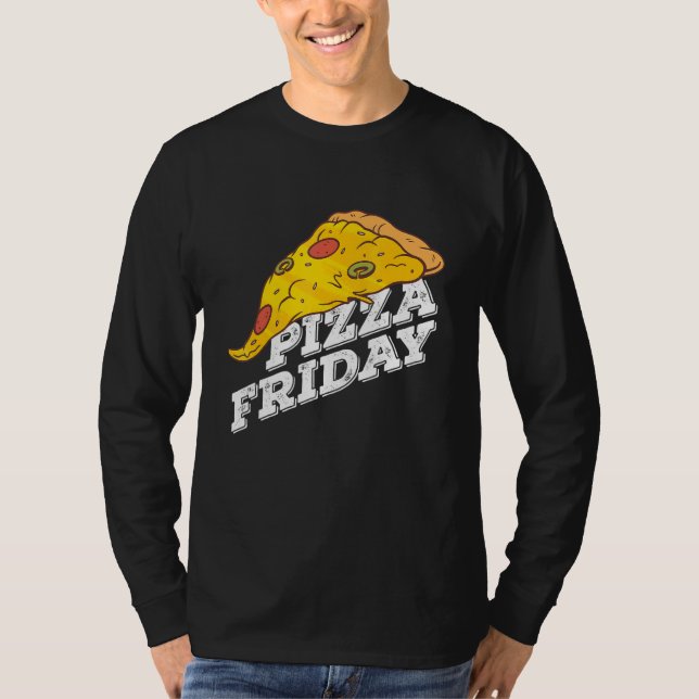 T-shirt Pizza Friday Pizza (Devant)