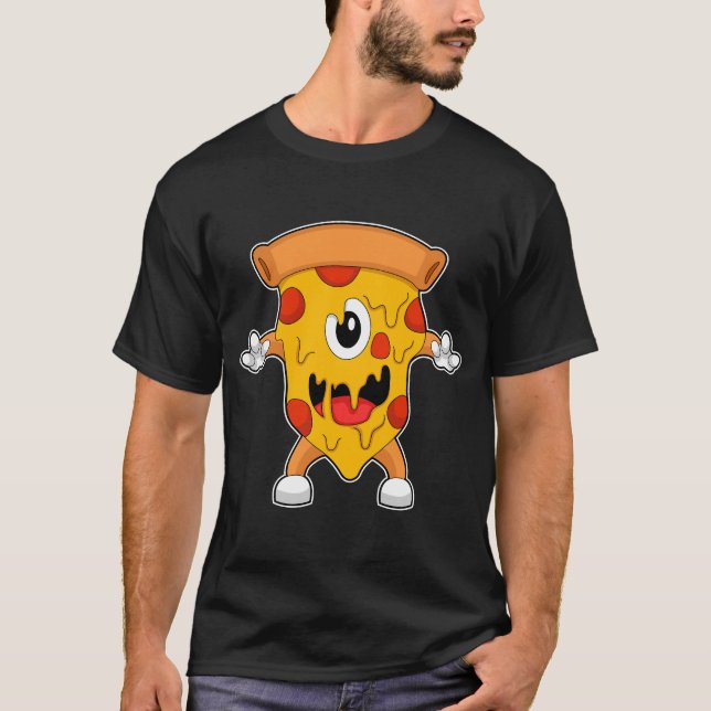 T-shirt Pizza Halloween (Devant)
