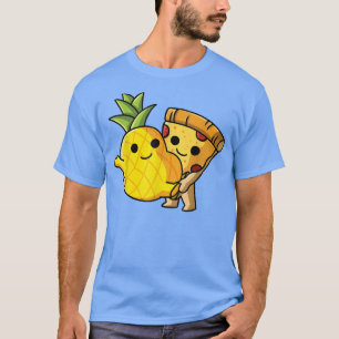 T-shirt Pizza Hawaii couple - danser Ananas et Pizza