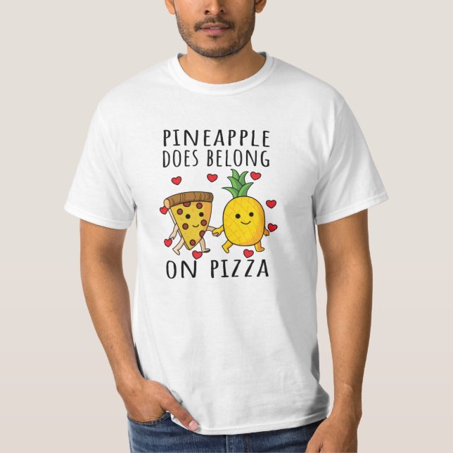 T-shirt Pizza Hawaii Pineappa Pizza (Devant)