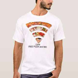 T-SHIRT PIZZA LIBRE ET WIFI