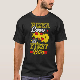 T-shirt Pizza Love At First Bite