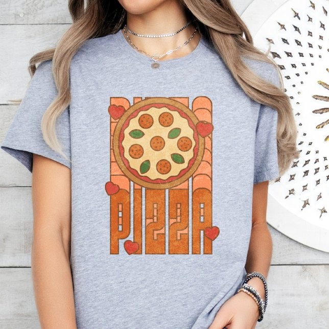 T-shirt Pizza Lover, Drôle Tee Pizza, Pizza Retro (Créateur téléchargé)