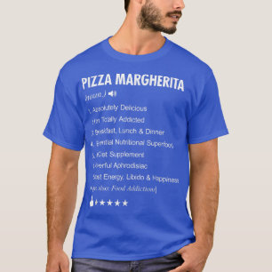 T-shirt Pizza Margherita Définition Signifiant Drôle 