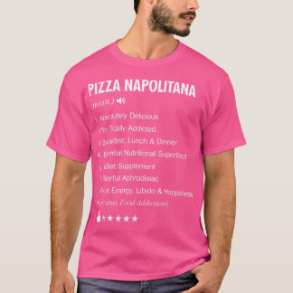 T-shirt Pizza Napolitana Définition Signifiant Drôle 