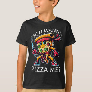 T-shirt Pizza Ninja Karate Style Vous Voulez Une Pizza Moi