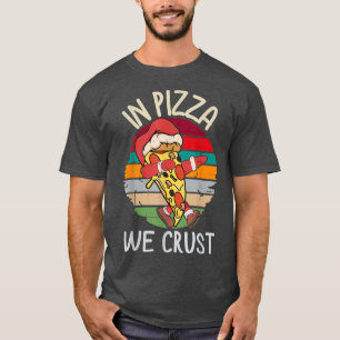 T-shirt Pizza Noël Chemise Dabbing Pizza We Cr