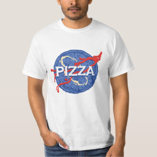 T-SHIRT PIZZA PARODY MOTIF