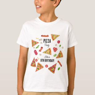 T-shirt Pizza Party thème Anniversaire de enfant