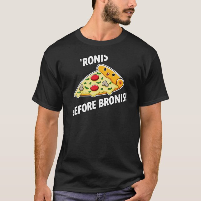 T-shirt Pizza Pepperonis 'Ronis avant Bronis Pizzas (Devant)
