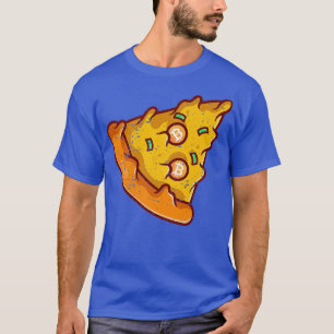 T-shirt Pizza Pie Pizza Slice Matching Famille Bitcoin Fir