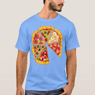 T-shirt Pizza Pie & Slice Papa Et Son Correspondant Pizza 