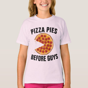 T-SHIRT PIZZA PIERRE AVANT QUE LES GARS FUNNY FILLES T-SHI