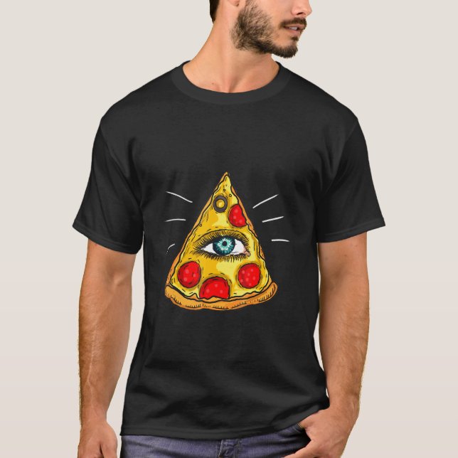 T-shirt Pizza Pizzaaa Pizza Pizzas Pizzas Pizzas Congelées (Devant)