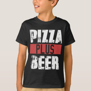T-shirt Pizza Plus Bière Restauration Rapide Alcool Party 