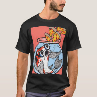 T-shirt Pizza Poisson Koï
