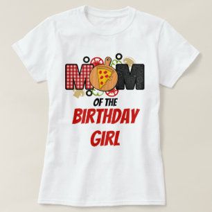 T-shirt Pizza Premier Anniversaire Chemise maman fille