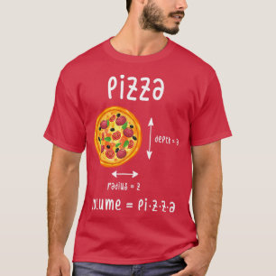 T-shirt Pizza Profondeur A Rayon Z Volume Math Restauratio