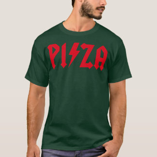 T-shirt Pizza Rocks Funny Rock Music Pizzeria Hard Rock He