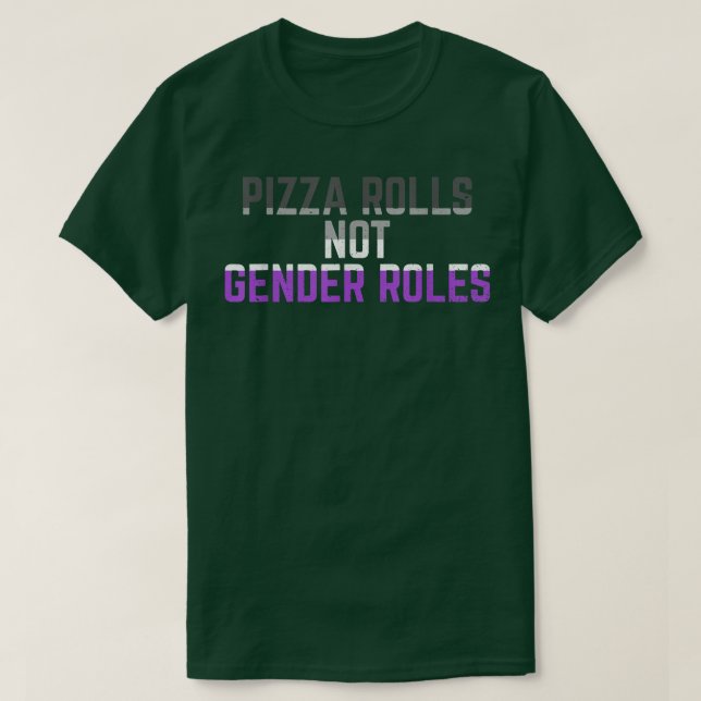 T-shirt Pizza Rolls Non Rôles Sexes Non Binary Genderflui (Design devant)