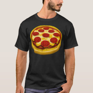 T-shirt Pizza Salami Fromage Pepperoni Lover Cadeau Pizza