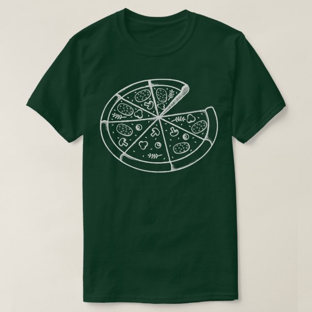 T-shirt Pizza Slice Couple Correspondant Pour Les Amateurs (Design devant)