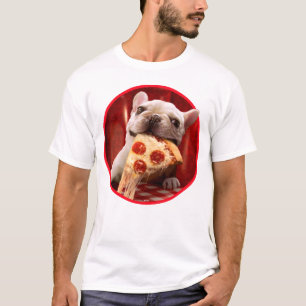 T-shirt Pizza Slice mangeur de chien