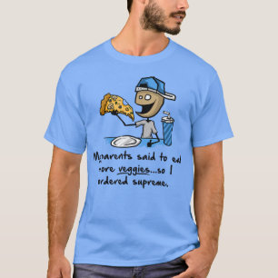 T-shirt Pizza Suprême Graphique tendance Plus de Légumes56