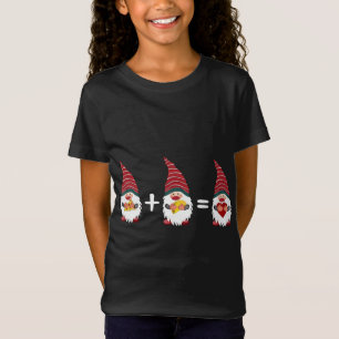 T-Shirt Pizza Taco Gnome Heart Funny Christmas Foodie & Gn