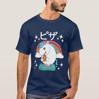 T-shirt pizza unicorne