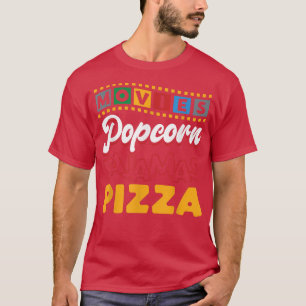 T-shirt Pizza Vidéo Regarder Lover Popcorn