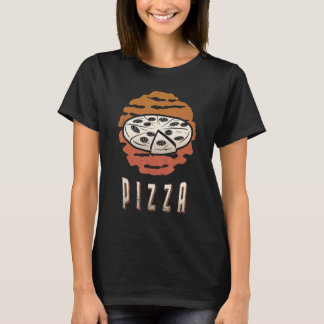 T-shirt Pizza Vintage Retro Classic Sunset