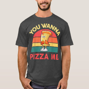 T-shirt Pizzamen Femmes Vous Voulez Pizza Me Drôle Italien