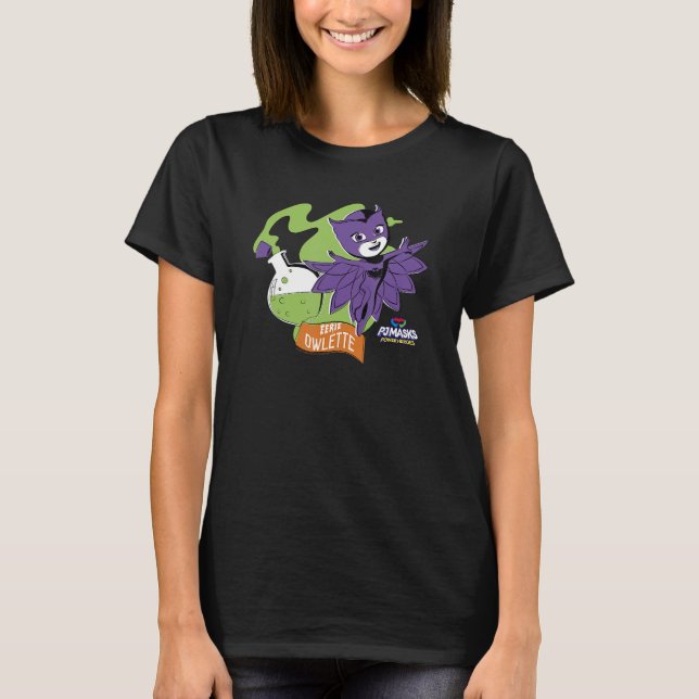 T-shirt PJ Masques Power Heroes Halloween Eerie Owlette Po (Devant)