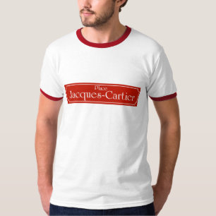 T-shirt Placez Jacques-Cartier, plaque de rue de Montréal