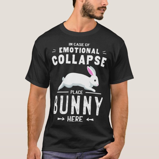 T-shirt Placez le lapin ici pour le propriétaire du lapin  (Devant)