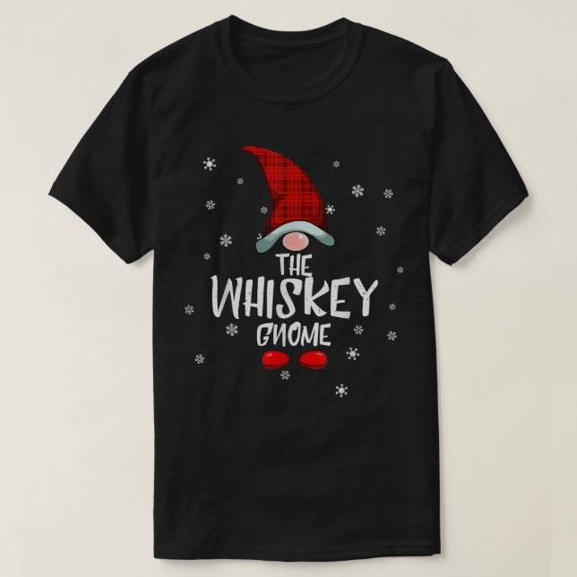 T-shirt Placidity Whiskey Gnome Family Christmas Pajama Wh (Design devant)